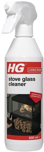 Stove glass cleaner - stove, wood
