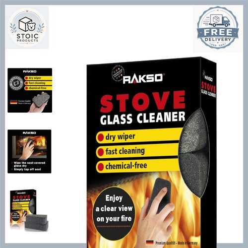 Black stove glass cleaner - glass, with