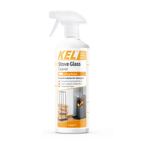 Kel stove glass - cleaner, spray