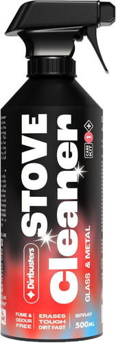 Stove glass and metal cleaner - stove,