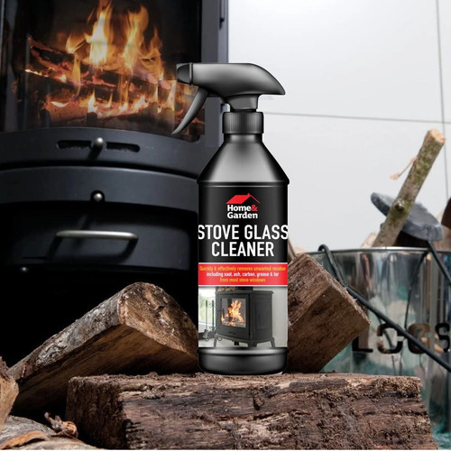 Stove glass cleaner spray - glass,