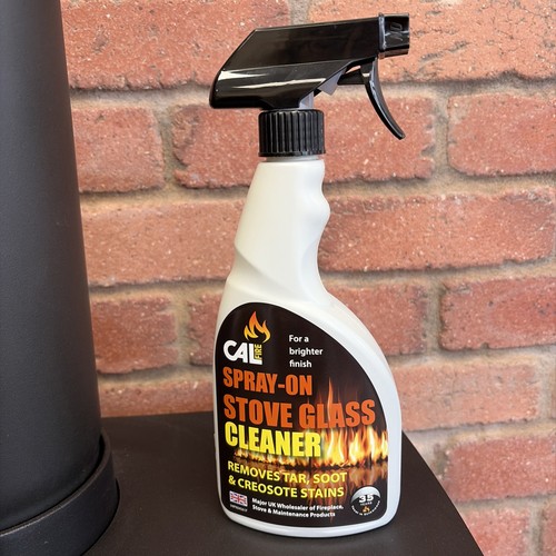 Calfire spray stove glass - spray, on